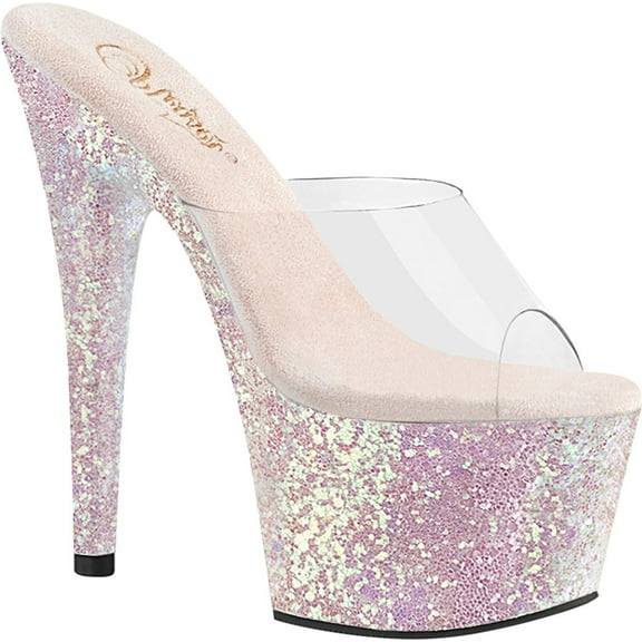 Women's Pleaser Adore 701LG Heeled Platform Slide