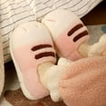 thumbnail image 3 of Cat Paw Slippers, Cute Funny 3D Cat Paw Cartoon Slipper, Thickened Anti-Slip Fuzzy Cat Foot Slippers, 3 of 7