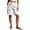 FR72_White, variant on Bermuda Shorts for Women with Pockets Knee Length Elastic Waisted Long Shorts Casual Workout Side Tie Shorts with Pockets Light Purple M