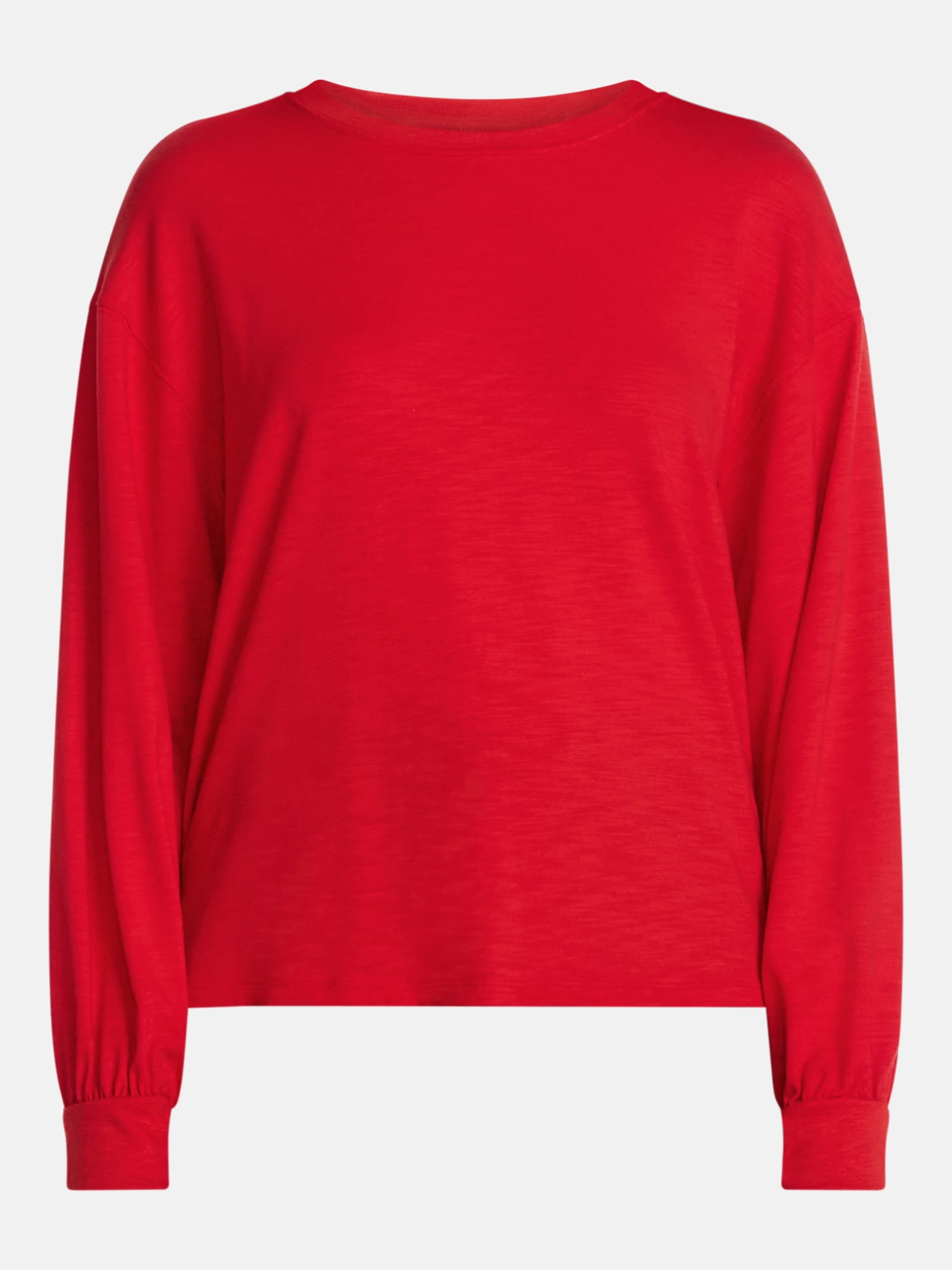 Scenario Women's Oversized Tee with Long Sleeves, Sizes XS-XXXL