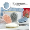 thumbnail image 4 of Cepillo masajeador del cuero cabelludo con cerdas de silicona suave para el baño y lavado del cabello de los niños, con agarre antideslizante., 4 of 5
