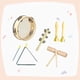 thumbnail image 4 of Instrumentos de percusión de juguete con bolsa de almacenamiento, juego de instrumentos musicales para preescolar 5 piezas 0.492Kg, 4 of 9