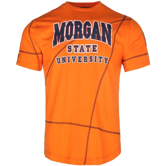 AACA Morgan State University Bears Mens Heavyweight T-Shirt Retro 90s HBCU Streetwear Contrast Stitch, Orange