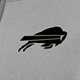 thumbnail image 2 of Women's Antigua Gray Buffalo Bills  Brushed Carbon Figure Half-Zip Pullover Sweatshirt, 2 of 2