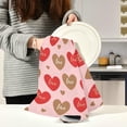 thumbnail image 6 of GZHJMY Valentine's Day Love Heart Kitchen Dish Towel 4 Pack, Soft Absorbent Reusable Hand Towel Washable Tea Towels for Home Kitchen Bar Table Decor, 28 x 18 Inch Washcloths Decorative Towels, 6 of 7