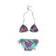 thumbnail image 1 of Raisins Bikini de 2 piezas con lazo lateral fruncido para mujer, verde, pequeño Raisins Bikini, 1 of 2