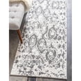thumbnail image 1 of Unique Loom 3145842 2 x 6 Pi Pi Piazza Rosso Runner Rug&44; Gris Clair, 1 of 1