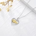 thumbnail image 4 of SISGEM Gifts for Women, 925 Sterling Silver Heart Necklace Hands in Hands Necklace Mom Jewelry Gifts for Mom, 4 of 6