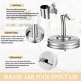 thumbnail image 4 of Mason Jar Pour Spout Lid for Ball Regular Mouth Mason Jars - (2 Pack), 4 of 6