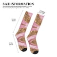 thumbnail image 2 of Compression Socks for Women and Men - Pink and Gold Glam Glitter Compression Socks Circulation for Workout, 2 of 8