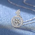thumbnail image 2 of Collar colgante de moissanita yuxing en plata de ley S925 modelo 13199, 2 of 3