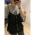 thumbnail image 2 of 2024 Summer New Mesh Lace Up Camisole Mujer Sexy Loose Straight Vest for Women Fairycore Sleeveless Tank Top, 2 of 5