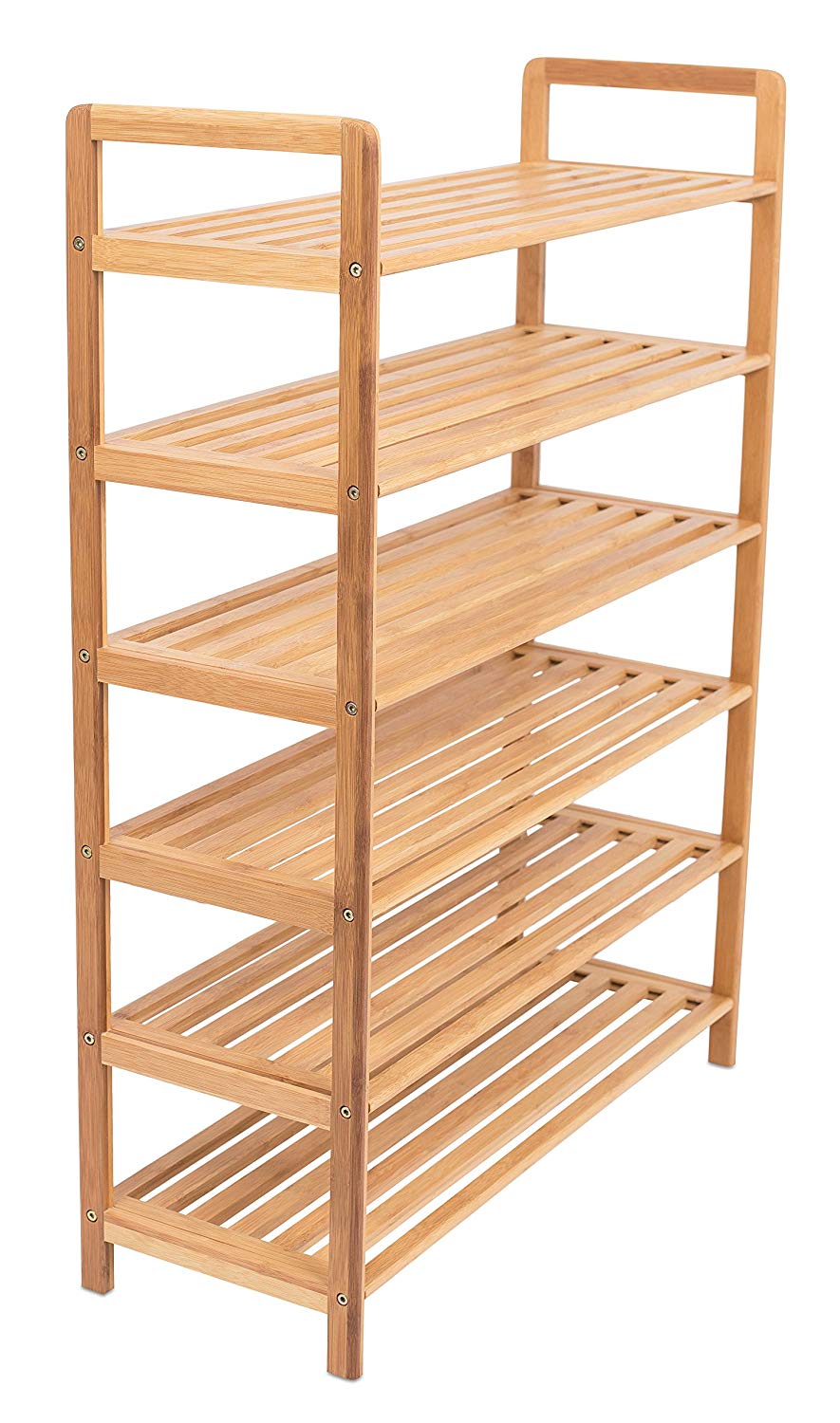 6 tier bamboo shoe rack on Birdrock Home Free Standing Bamboo Shoe Rack 6 Tier Wood Closets And Entryway Organizer Fits 18 Pairs Of Shoes Walmart Com Walmart Com