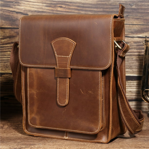 Cowhide messenger bag best sale