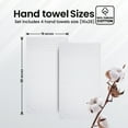 thumbnail image 2 of Infinitee Xclusives 100% Turkish Cotton Hand Towels 16 x 30 inches Pack of 4, White, 2 of 8