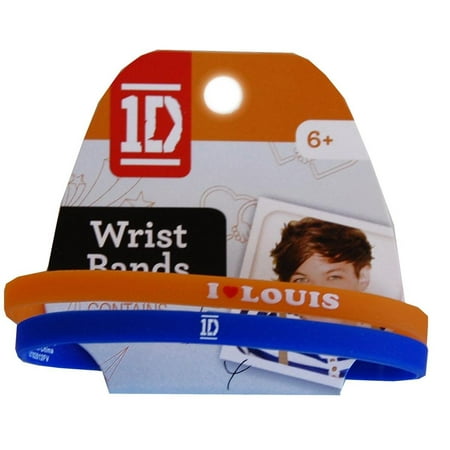 One Direction Wristband - 1D One Direction Wrist Band 2 Pack Louis