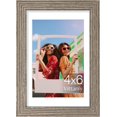 thumbnail image 1 of Vittanly 4x6 Picture Frame, Premium Material with Shatter Resistant Plexiglass, Display Pictures 3.5x5 with Mat or 4x6 without Mat, Photo Frame for Wall or Table Top Display, Grayish Brown, 1 Pack, 1 of 1
