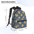 thumbnail image 4 of Daiia Cute Turtle School Backpack for Men Women, Unisex Large Waterproof Bookbag Schoolbag Casual Daypack for High School/College/Teens/Travel/Work Black, 4 of 8