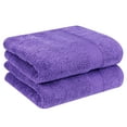 thumbnail image 6 of Ample Decor Hand Towel Set of 2 100% Cotton 18X28 inch - Purple, 6 of 7