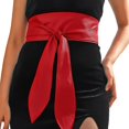 thumbnail image 2 of Waist Belt Black Wide Leather Corset Belt Fashion Wrap Waistband Accessories for Women, 2 of 8
