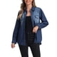 thumbnail image 1 of Chaqueta de mezclilla de manga larga y botones INSPIRE CHIC para mujer, chaquetas de jeans oversized M azul, 1 of 6