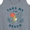 thumbnail image 3 of Peanuts - Take Me To The Beach - Women's Racerback Tank Top, 3 of 6