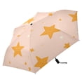 thumbnail image 5 of Star Pattern Folding Umbrella UV50+ Waterproof Sun Protection Auto Open Close Compact Fiberglass Frame, 5 of 8