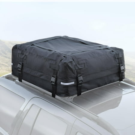 BDK TopHaul Waterproof Roof Top Cargo Bag XL for Car Auto SUV Van - Soft Rooftop (Best Cargo Vans For Camping)