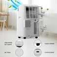 thumbnail image 5 of SOLLED 10,000 BTU Portable Air Conditioner, 3-in-1 AC Unit Cools 450 Sq.Ft, Dehumidifier & Fan, Window Kit, 24H Timer, for Home Bedroom Office, 5 of 7