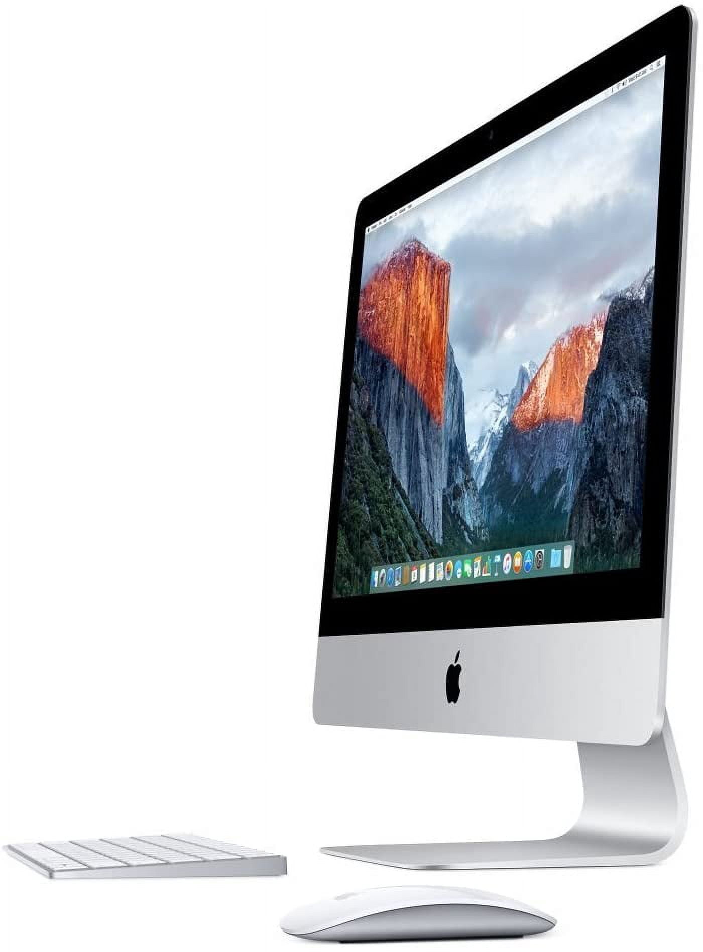 Apple MK142LL/A iMac 21.5" All-in-One Desktop Computer, Intel Core i5, 8GB RAM, 1TB, Silver, 1 Count