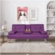 thumbnail image 3 of BSHTI 65.7 inch Futon Sleeper Sofa Bed, Tufted Backrest Sleeper Sofa Bed with Pillow Top Armrest My Lux Decor Round, 3 of 6