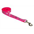 thumbnail image 1 of 4 ft. Reflective Skull Dog Leash, Pink - Small, 1 of 1