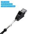 thumbnail image 4 of Uxcell Thickened Plastic Sports Whistle with Lanyard and Mouth Grip Referee Whistle, Black, 4 of 6