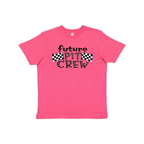 Inktastic Future Pit Crew Racing Flags Youth T-Shirt