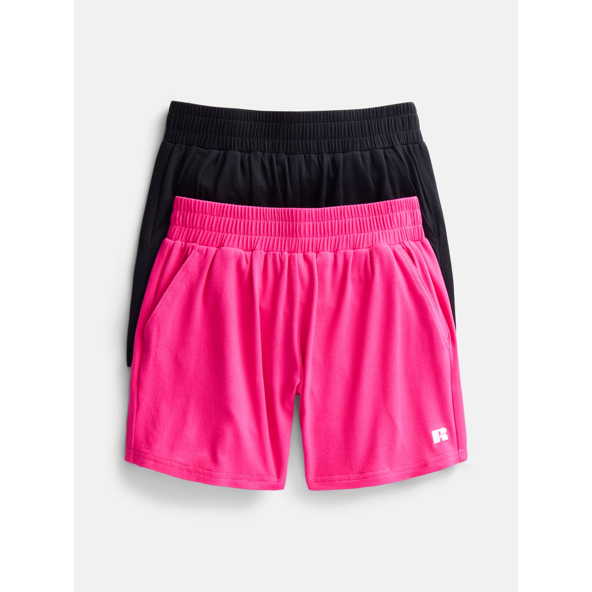 Russell Athletic Girls Performance Shorts, 2-Pack, Sizes 4-18