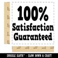 thumbnail image 2 of 100 Percent Satisfaction Guaranteed Square Rubber Stamp Stamping Scrapbooking Crafting - Small 1.25in, 2 of 7