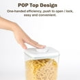 thumbnail image 3 of Pop Airtight Food Storage Containers Set with Lids, 6 Pcs Stackable One Button Opening Food Containers Kitchen Pantry Organization and Storage, BPA Free Stackable Cereal Container (0.5, 1.2, 1.8qt)*2, 3 of 8