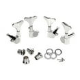 thumbnail image 1 of Miangastore 4pcs 2L2R Bass Tuning Pegs Machine Heads Tuners (Silver), 1 of 6