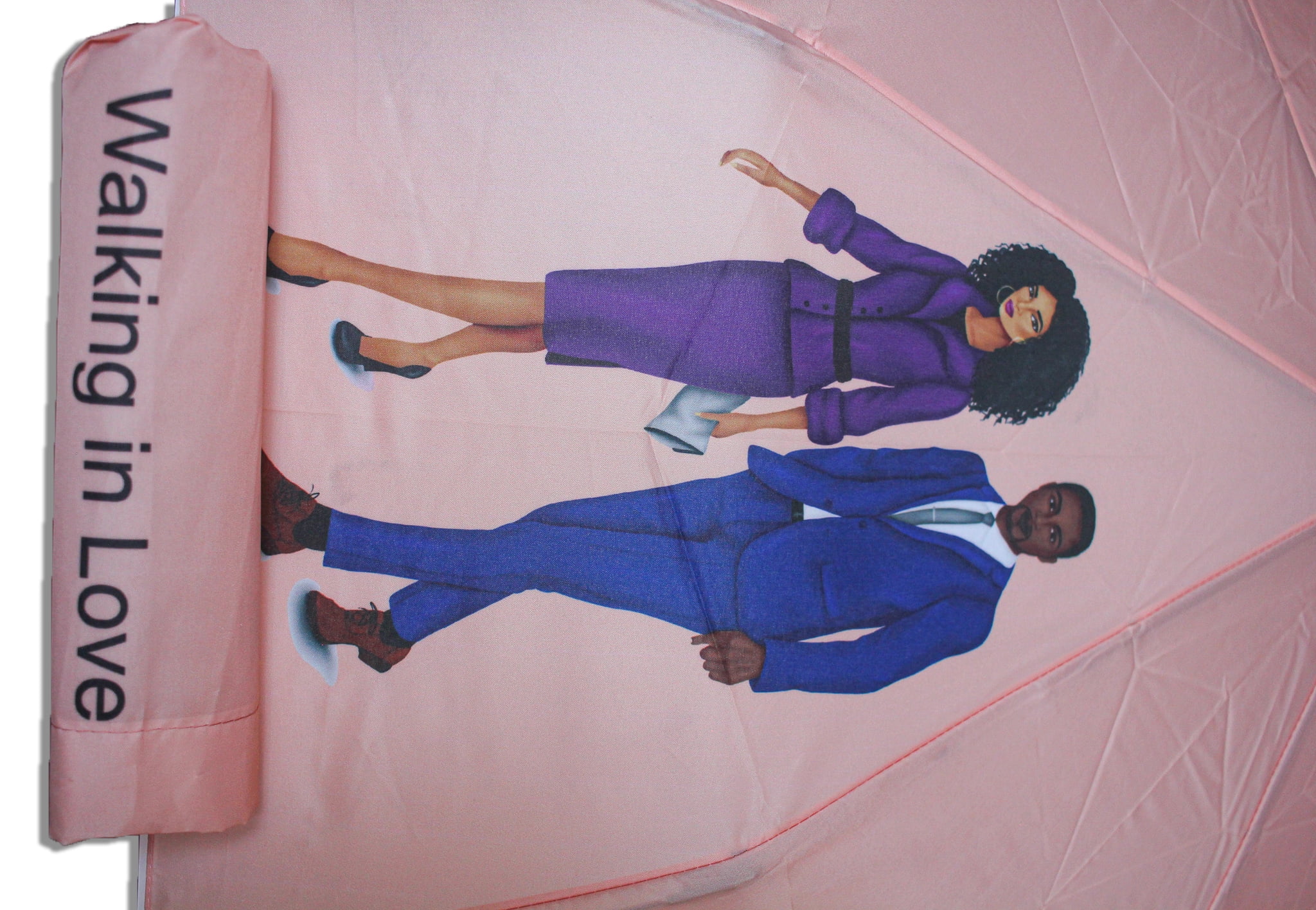 Walking in Love Tan Umbrella - Walmart.com