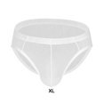 thumbnail image 3 of Sonducket Calzoncillos sexis de malla transparente de seda de hielo para hombre, ropa interior cómoda súper suave y seductora Prendas para la parte inferior del cuerpo Blanco SG, 3 of 6