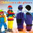 thumbnail image 2 of Clearance! Baberdicy Winter Outdoor Kids Snow Skating Snowboarding Windproof Warm Ski Gloves Purple, 2 of 3