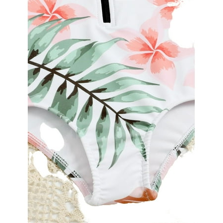 

Boho Floral Print High Neck One Pieces & Monokinis Orange Baby Swimwear (Baby s)