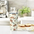 thumbnail image 3 of Western Horse Tumbler Cup with Lid and Straw, 20 Oz Stainless Steel Insulated Western Water Bottle Coffee Mug, 3 of 6