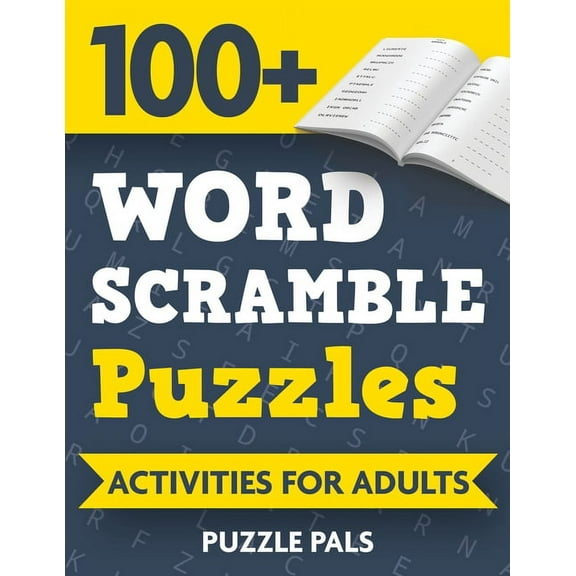 100  Word Scramble Puzzles: Activities For Adults, (Paperback)