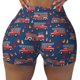 thumbnail image 2 of Fotbe Fire Truck 1 Shorts Sin Costuras – Shorts Deportivos de Cintura Alta para Mujer, Elásticos para Gimnasio, Yoga, Running o Ciclismo-X-Large, 2 of 8