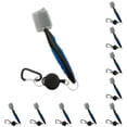 thumbnail image 2 of Cepillo para palos de Golf Advancent Ergonómico de mano Telescópicos Doble Cara Azul con Tapa 10Conjunto, 2 of 6
