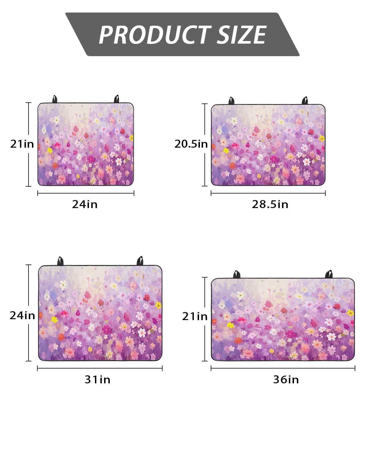 Stove Top Covers for Electric Stove, Pink Spring Floral Glass Stovetop Cover Protector, Summer Daisy Botanical Oil Painting Induction Cooktop Protector Oven Mat for Kitchen Countertop 36"x21"