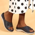 thumbnail image 4 of SMihono Sandales Sandales de Plage Femmes Été Décontracté Femmes Décontracté Mode à Enfiler Talon Compensé Confortable Grande Taille Sandales Pantoufle en Liquidation, 4 of 9