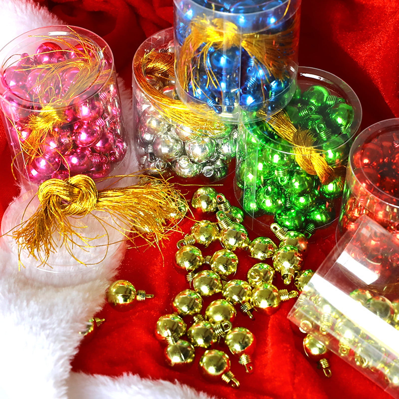 Christmas Aluminum Foil Hanging Balls Christmas Decorations - Temu