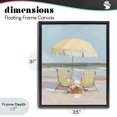 thumbnail image 4 of Stupell Industries Contemporary Yellow Chairs Beach Relaxation Black Floating Frame Canvas Art, 25 x 31, by Sisi and Seb, 4 of 8
